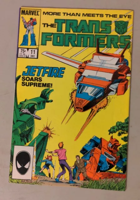 "THE TRANSFORMERS" Issue # 11 (Dec, 1985, Marvel Comics) JETFIRE (VF) White Page