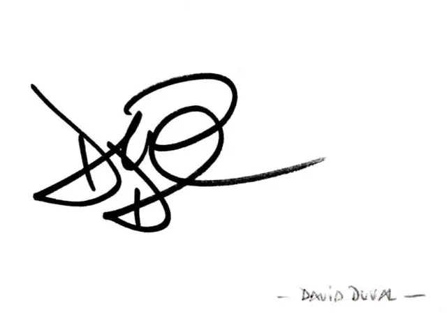 David Duval - American Golfer 2001 British Open Champion - I/P Signed Card