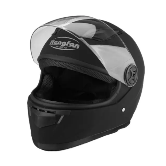 Adjustable Motorcycle Street Bike Helmet Black Full Face Motorbike Helmets Visor