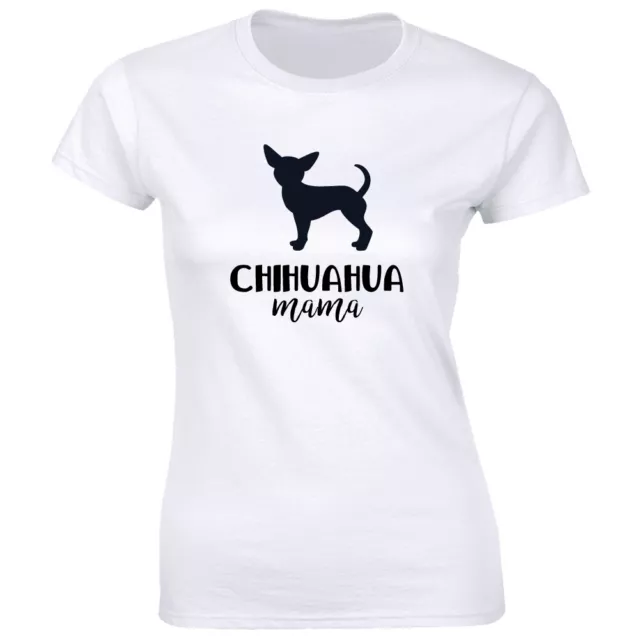 Chihuahua Mama Women's T-Shirt Fur Mom Pet Dog Owner Animal Lover Gift Tee