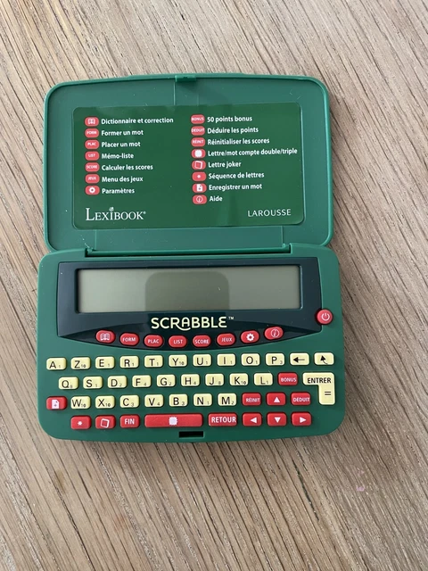 Lexibook-SCR8FR Dictionnaire électronique officiel du Scrabble ODS8, Larousse FISF, Format ergonomique, Large Touches, arbitre, correcteur