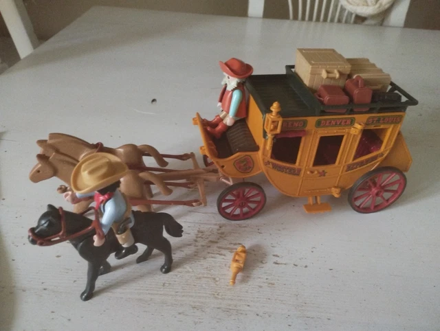 PLAYMOBIL WESTERN SIÈGE du cocher de la diligence 3803 7946 EUR 2,50