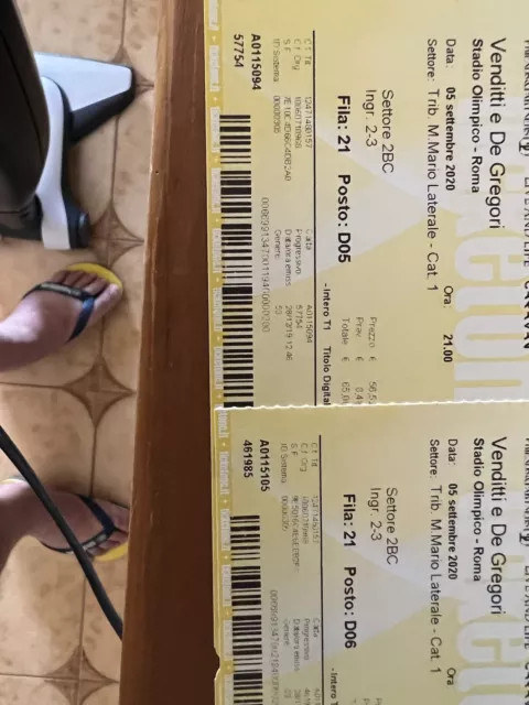biglietti concerto Venditti De Gregori 18 giugno