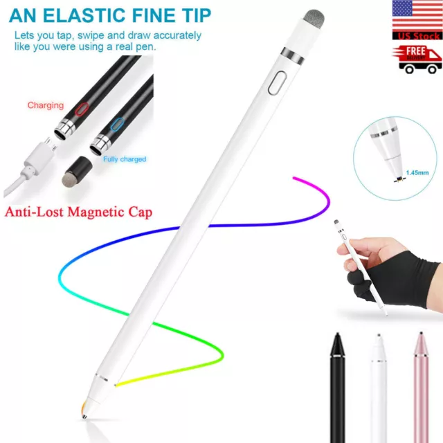 Sensitive Rechargeable Touch Screen Stylus Pencil Pen For Tablet iPad iPhone PC
