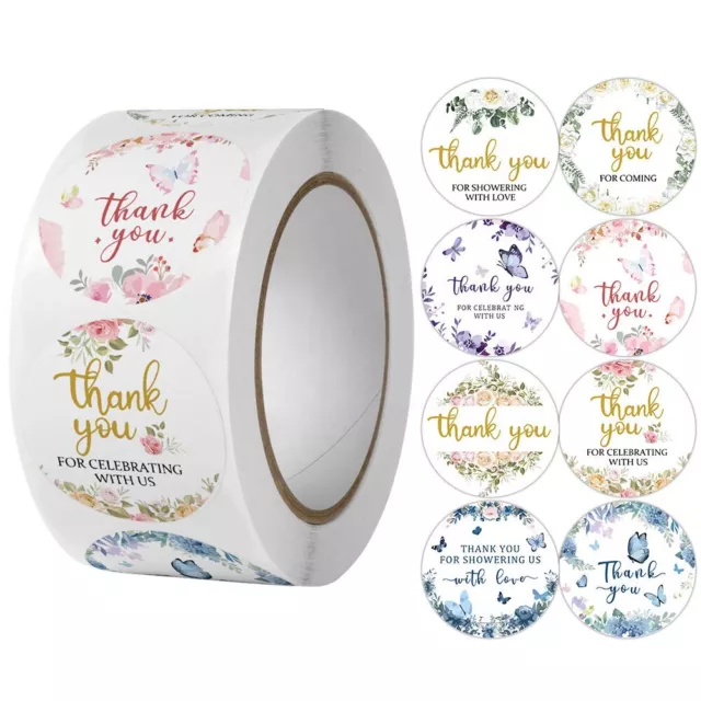 2 Rolls/1000 “THANK YOU FOR CELEBRATING WITH US” ENVELOPE SEALS LABELS STICKERS