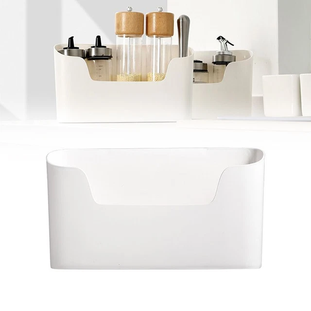 Belle Vous Étagère WC Blanc - Acier Inoxydable - 30.5x15.5x13cm - Rangement Salle De Bain Sans Percage