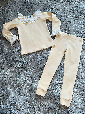 Very Good Condition Little C's Boutique Frill Ribbed Tracksuit Set Spanish 6 Y