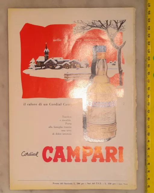 Pubblicità advertising CORDIAL CAMPARI  (anni Cinquanta)