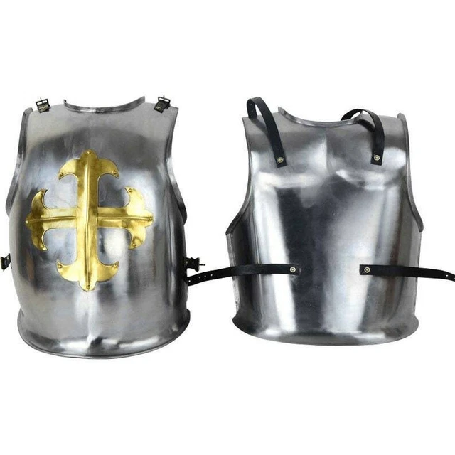MEDIEVAL GILT CROSS Knights Cuirass, Medieval Crusader Armor ...