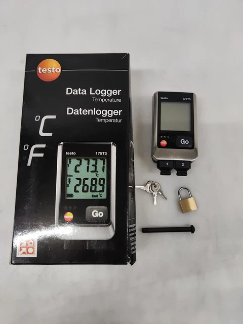 Registratore temperatura TESTO 175-T3 0572 1753 unità °C °F TESTO