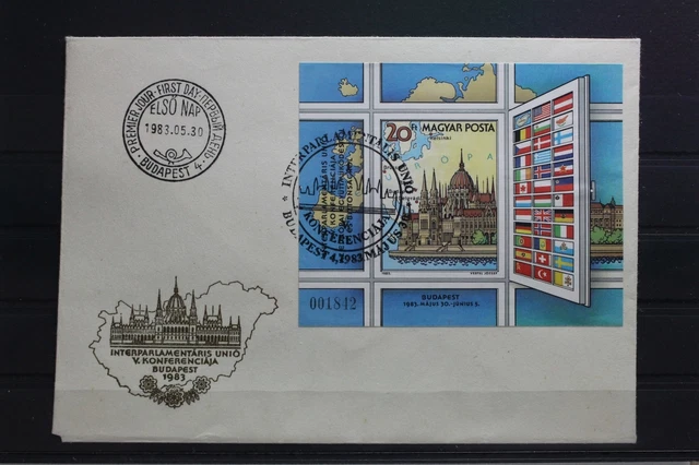 Ungarn Block 163 B mit 3610 gestempelt als FDC #UQ510
