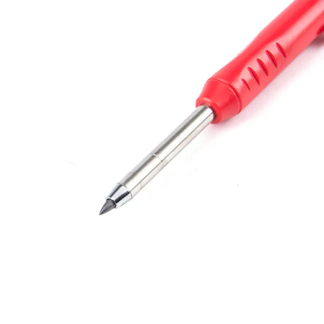 Solid Carpenter Pencil Refill Leads Built-in Sharpener Deep Hole Marker Tool SPI