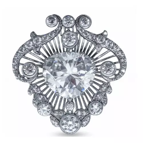 Queen Elizabeth II Vintage Cullinan V Brooch Pin 925 Sterling Silver Jewellery