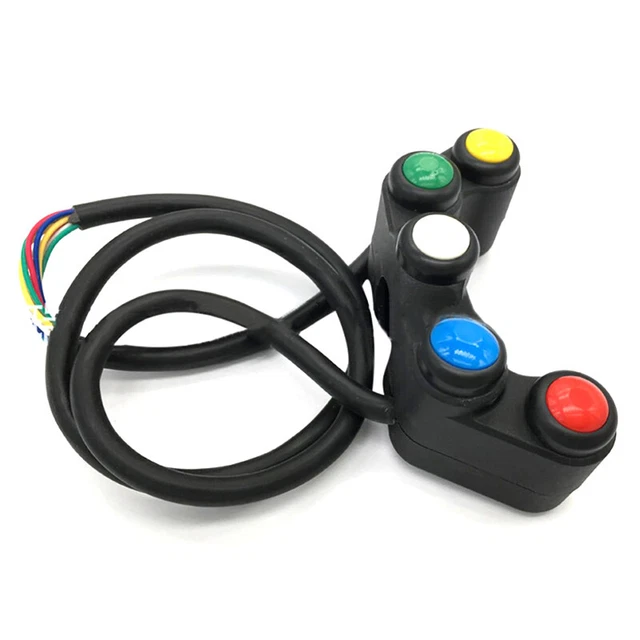 Interruttori Moto Universali 5 Pulsanti Manobrio Motocross Motocross*/t