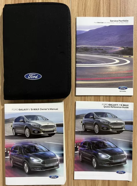 Genuine Ford Galaxy/S-Max Owners Manual Service Book With Wallet 2015~2020