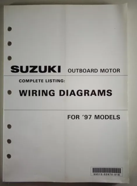 Câblage Diagrammes Suzuki Outboard Moteur Pour 1997 Models