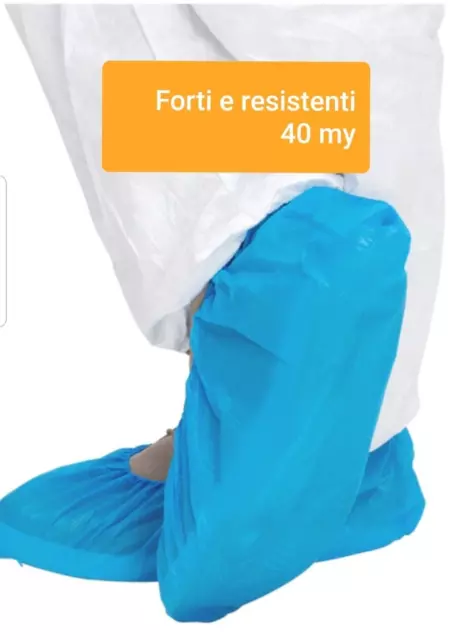 500 Copriscarpe Copriscarpa Calzari Blu Monouso Usa E Getta Spogliatoio