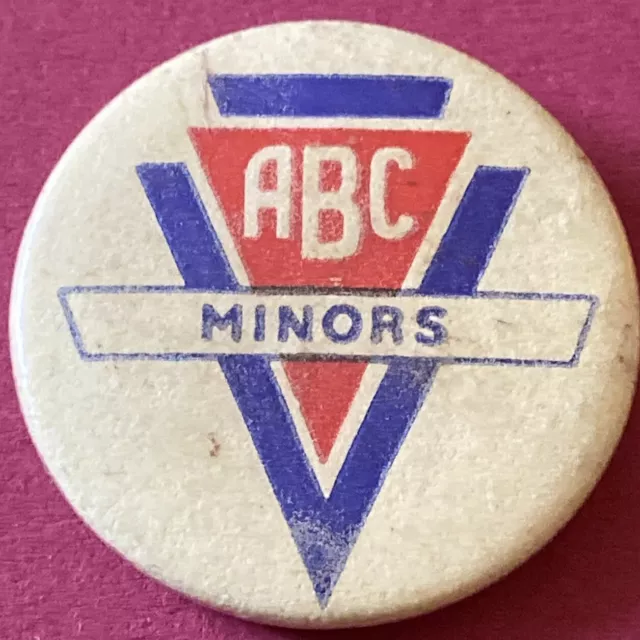 ABC MINORS CINEMA CLUB 1950s  MEMBERS CHILDREN'S CLUB PIN BADGE.
