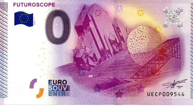 Billet Touristique Euro Souvenir - 0 Euro - Futuroscope 2015-1