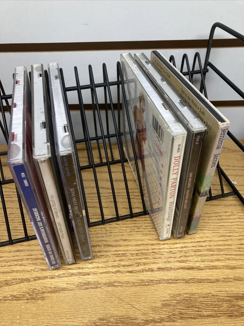 Black Wire Horizontal Standing 20 CD Storage Display Rack