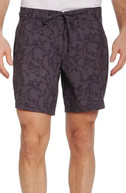 Robert Graham Men's Classic Fit Beach to Bar Bounty Shorts, Size 38 in Black