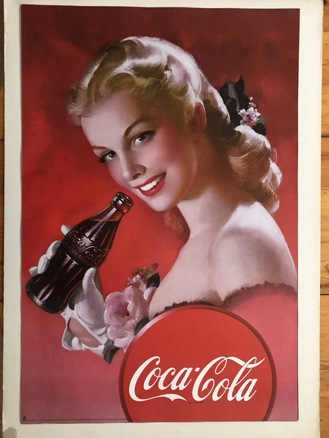 Coca Cola, Vintage Advertisement ,Rare 1997 Poster