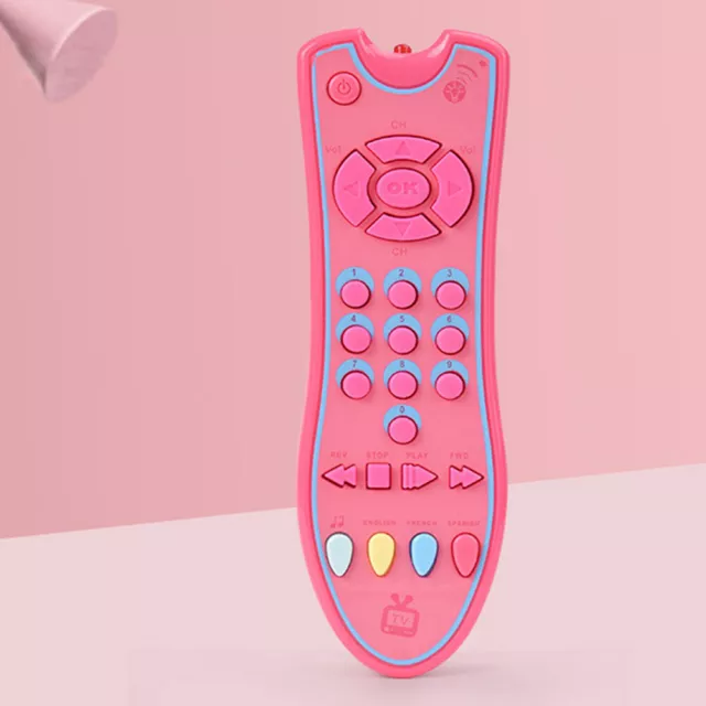 Simulation Musical Early Educational Toys 3 Language Modes TV Remote Control Toy 3