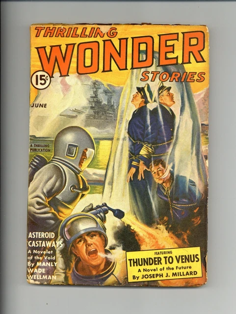 Thrilling Wonder Stories Pulp Jun 1942 Vol. 22 #2 VG