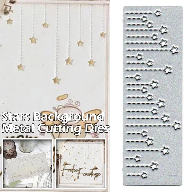 Stars Background Metal Cutting Dies Scrapbooking Mold Craft StencilsUS R0F9