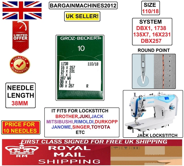 Aazon.co: 30 ORGAN DBx1 INDUSTRIAL SEWING ACHINE NEEDLES 16X231...
