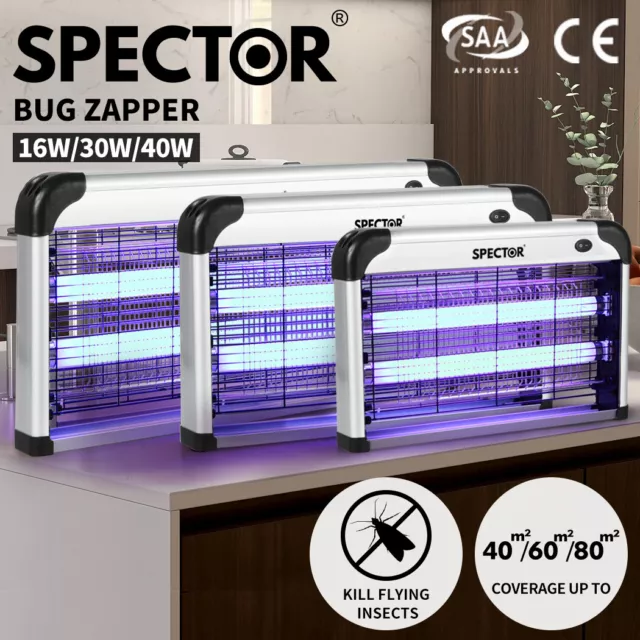 Spector Mosquito Zapper Insect Bug Killer Lamp UV Light Outdoor Indoor Low Noise