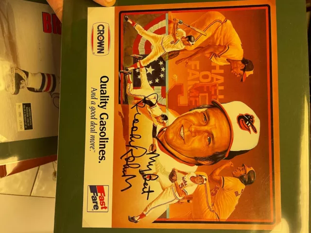 Brooks Robinson signed lithograph Crown Petroleum