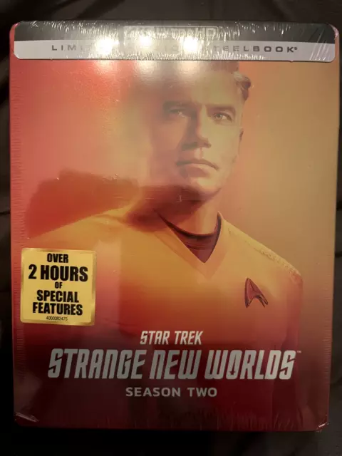 STAR TREK STRANGE NEW WORLDS: SEASON TWO (Steelbook)  [4K UHD Blu Ray] Brand New