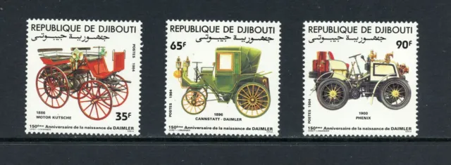 R2328 Djibouti 1984 Autos Daimler 3v. MNH