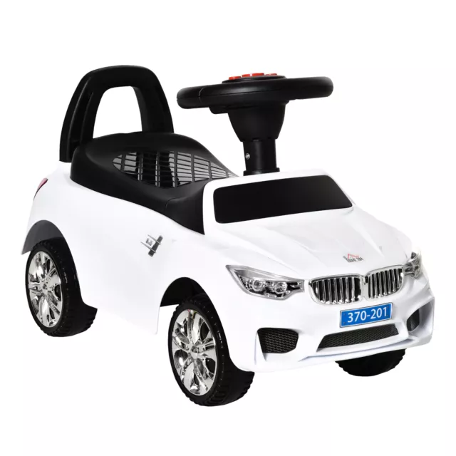 HOMCOM Ride on Car Baby Toddler Walker Foot to Floor Sliding Car 18-36 Mth White