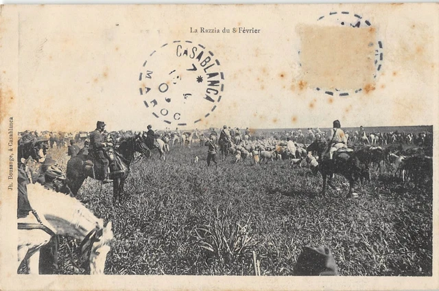 Cpa Maroc La Razzia Du Fevier 8