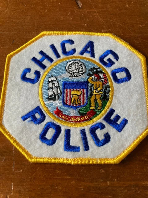 VINTAGE CHICAGO POLICE Department Uniform Worn 4.5" X 4" Supervisor’s