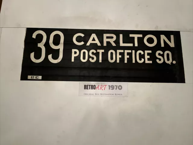 39 Carlton Post Office Square - Nottingham Oct 1949 Tram Destination Blind 36”