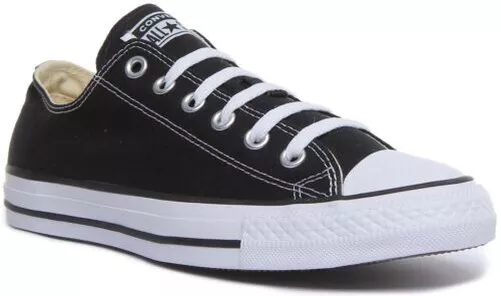 CONVERSE Tout Étoile Boeuf Coeur Baskets en Noir Taille UK 7.5 - 13