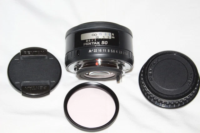 Pentax SMC Pentax-FA 50mm F1.4 Autofocus Fast Prime Lens  KAF Mount  Excellent