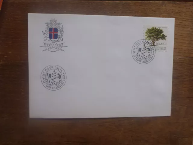 ICELAND 1985 100th ANNIV HORTICULTURAL SOCIETY FDC FIRST DAY COVER