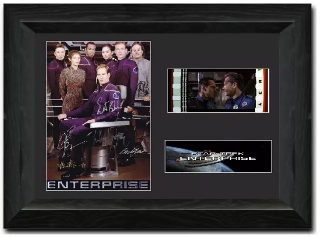 Star Trek: Enterprise 35 mm Film Cell Display Stunning Framed Cast Signed L@@K