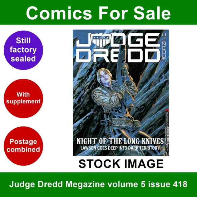 Judge Dredd Megazine volume 5 issue 418 comic - STILL SEALED - 2020