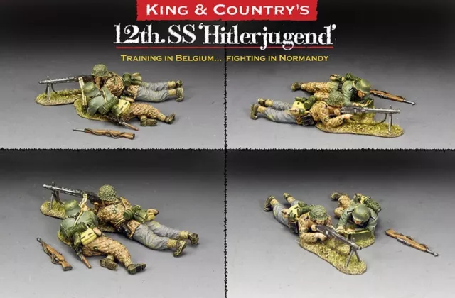 Figurines - King and (&) Country - WS372 HJSS MG42 Gun Team