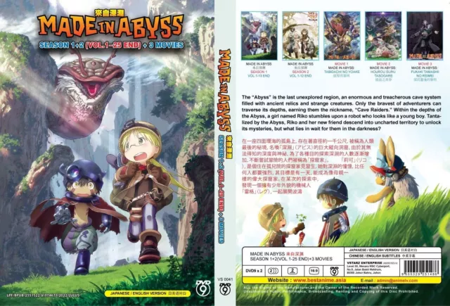 ENGLISH DUBBED MADE In Abyss Season 1+2 VOL.1-25 END)+3 MOVIES DVD All  Region $55.36 - PicClick AU
