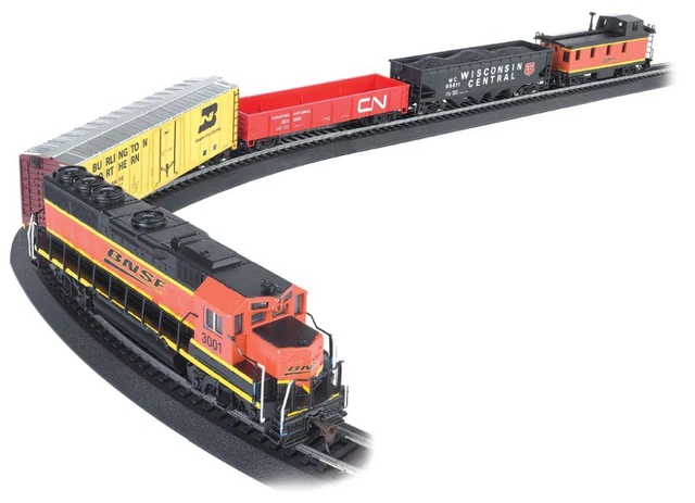 Bachmann - Rail Chief Train Set -- Burlington Northern & Santa Fe - HO  - 00706