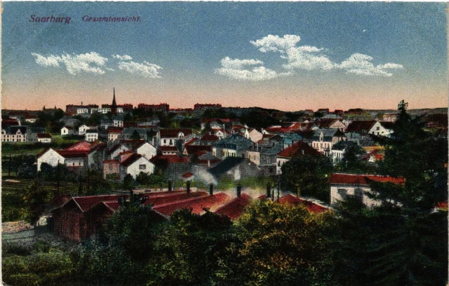 CPA AK SARREBOURG - SAARBURG i. L. - Gesamtansicht - Vue (387597)