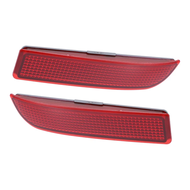 1 Par Trasero Parachoques Reflector Luz Cubierta para Coche 81920-0R020 Rojo
