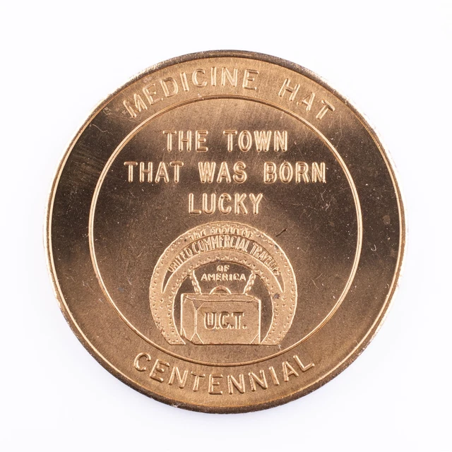 $1 1967 Medicine Hat Alberta AB14 BR Canadian Municipal Token