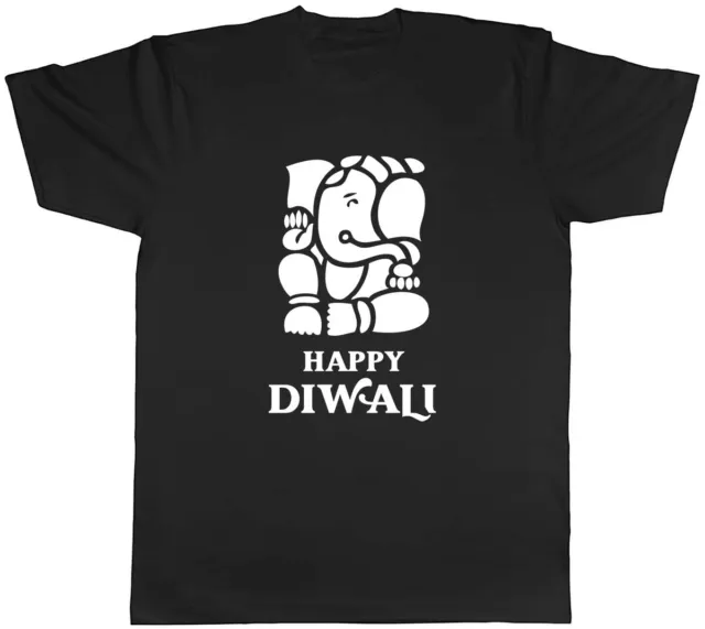 Happy Diwali Ganesh Mens Unisex T-Shirt Tee